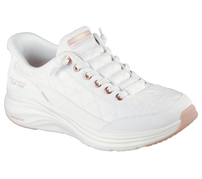 Skechers 150413 Contour Foam Slip-ins valkoinen
