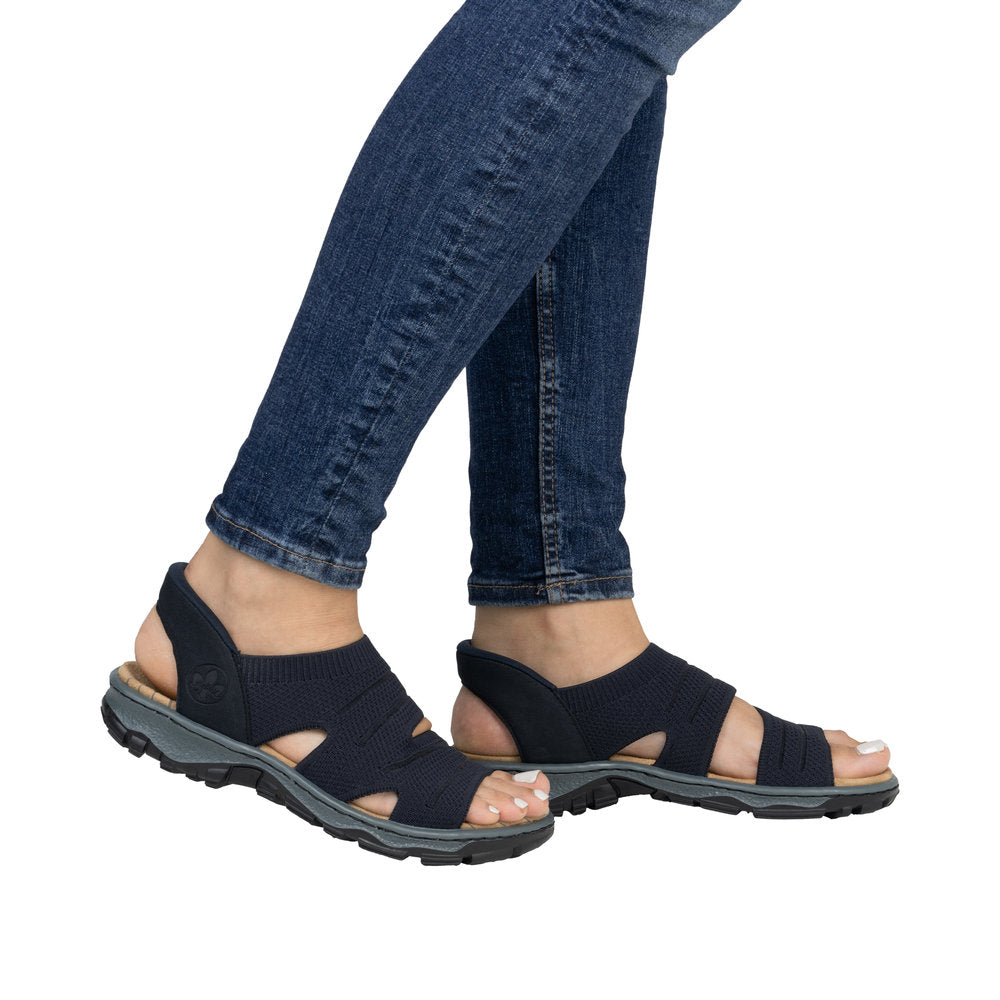 Rieker 68895 Ready2Go sandaali musta