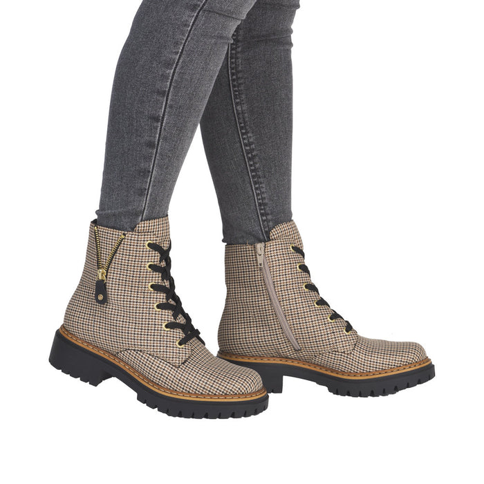Rieker 72617 Maihari ruskea ruutu