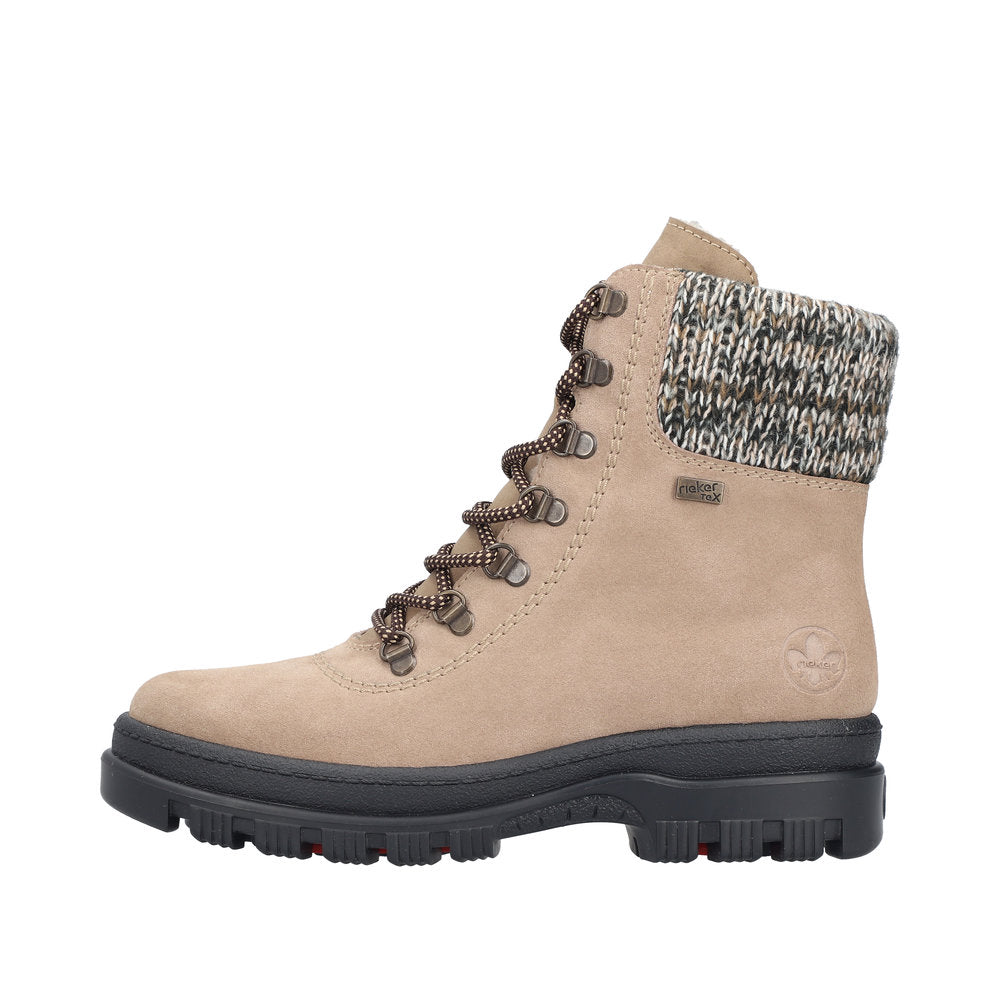 Rieker X8233 Nilkkuri nastoilla beige