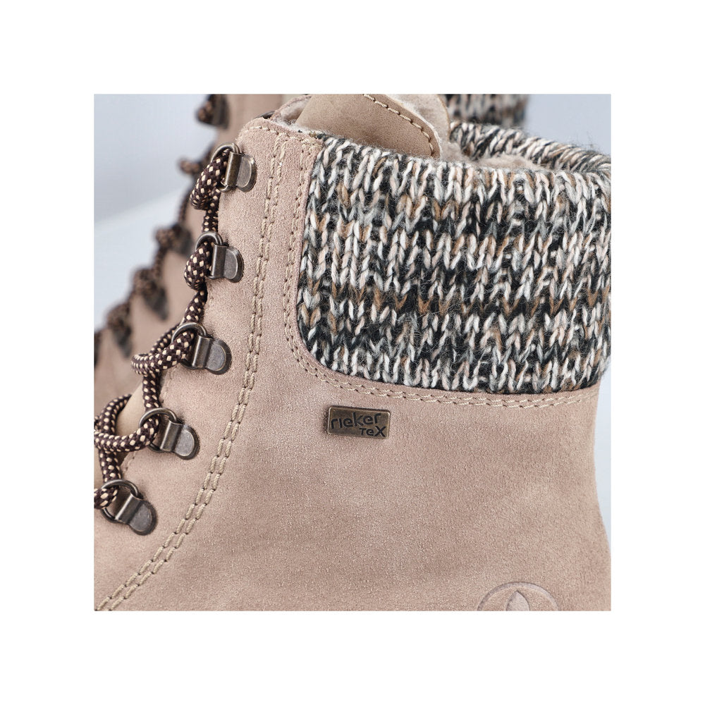 Rieker X8233 Nilkkuri nastoilla beige