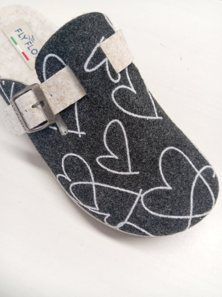 Fly flot N Aamutossu Musta sydän 4468-82