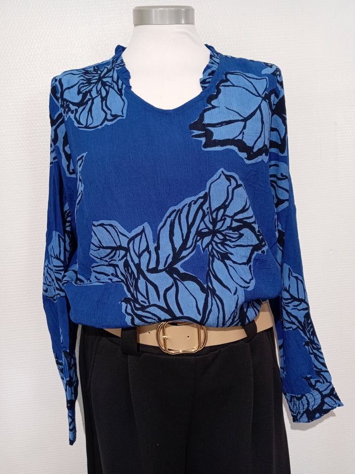 Zhenzi Kesha 1457 pusero cobalt blue