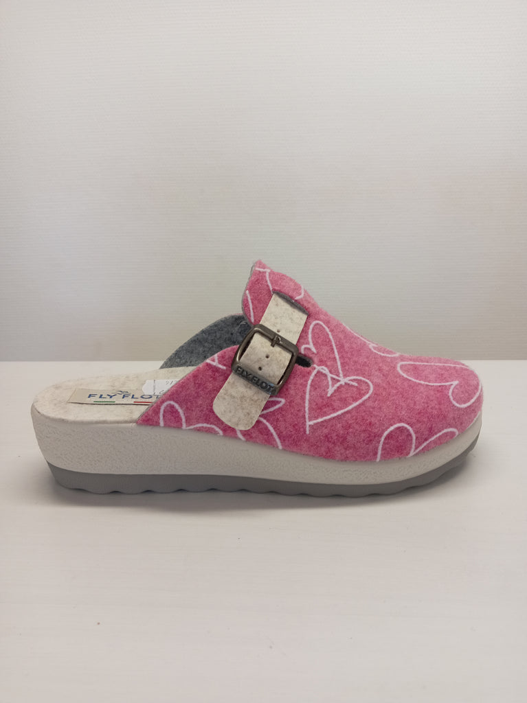 Fly flot N Aamutossu Fuksia sydän 4468-851