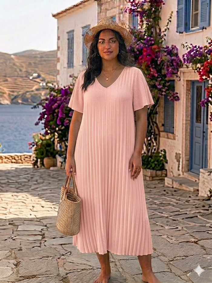 Miss Azur pliseerattu mekko
